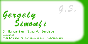 gergely simonfi business card